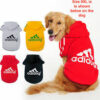 בגדים לכלבים מדגם Adidog