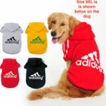 בגדים לכלבים מדגם Adidog